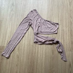 One Shoulder Wrap Around Top